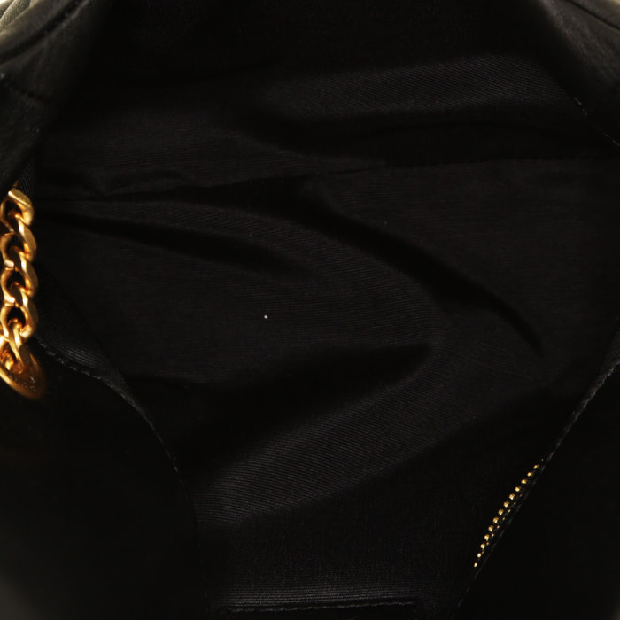 Borsa a tracolla Saint Laurent Loulou Puffer modello piccolo in pelle trapuntata nera - Detail D3
