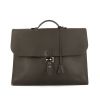 Hermès Sac à dépêches briefcase in brown grained leather - 360 thumbnail