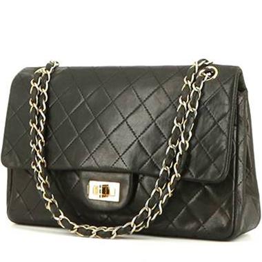 Chanel 2010s Black Quilted Coated and Canvas Paris Biarritz Tote