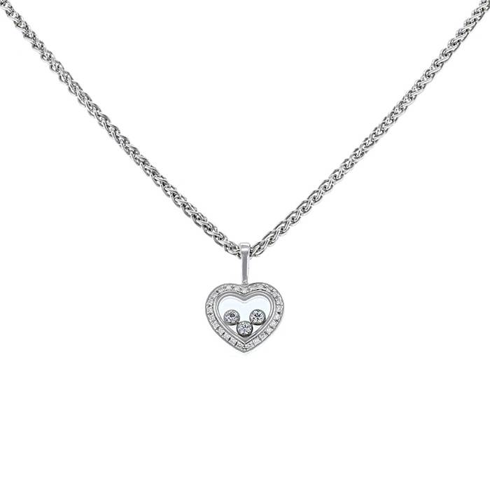 Chopard Happy Diamonds Icon necklace in white gold and diamonds - 00pp