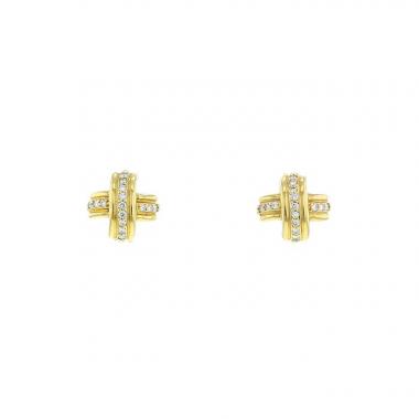 Pendientes época años 90 Tiffany 
Co en oro amarillo y diamantes