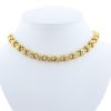 Articulated Tiffany & Co Rope 1990's necklace in yellow gold and diamonds - 360 thumbnail