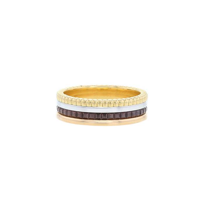 Boucheron Quatre medium model ring in 3 golds and PVD - 00pp