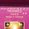 Hermès Kelly 25 cm Touch handbag in purple Anemone leather and purple Amethyst niloticus crocodile - Detail D4 thumbnail