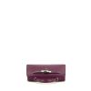 Bolso de mano Hermès  Kelly 20 cm en cuero Mysore violeta Anemone - 360 Front thumbnail