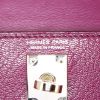 Hermès Kelly 20 cm handbag in purple Anemone Mysore leather - Detail D4 thumbnail