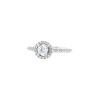 Vintage solitaire ring in platinium and diamonds - 00pp thumbnail