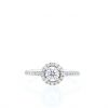 Vintage solitaire ring in platinium and diamonds - 360 thumbnail
