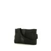 Pochette-ceinture Hermes Acapulco en toile noire et cuir noir - 00pp thumbnail