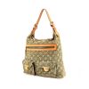 Louis Vuitton Baggy handbag in khaki monogram denim canvas and natural leather - 00pp thumbnail