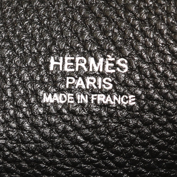 Borsa Hermès So Kelly in pelle togo nera - Detail D4