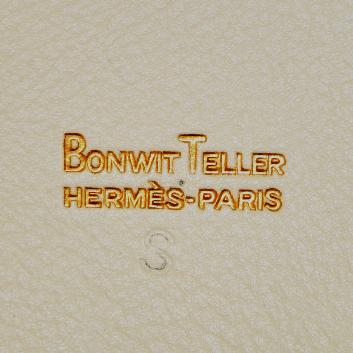 Borsa Hermes Mangeoire in pelle Courchevel bianca - Detail D3