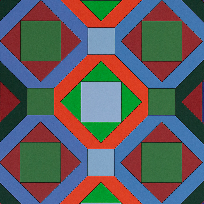 Victor Vasarely (1906-1997), Hommage to Bach - 1985 - Detail D1
