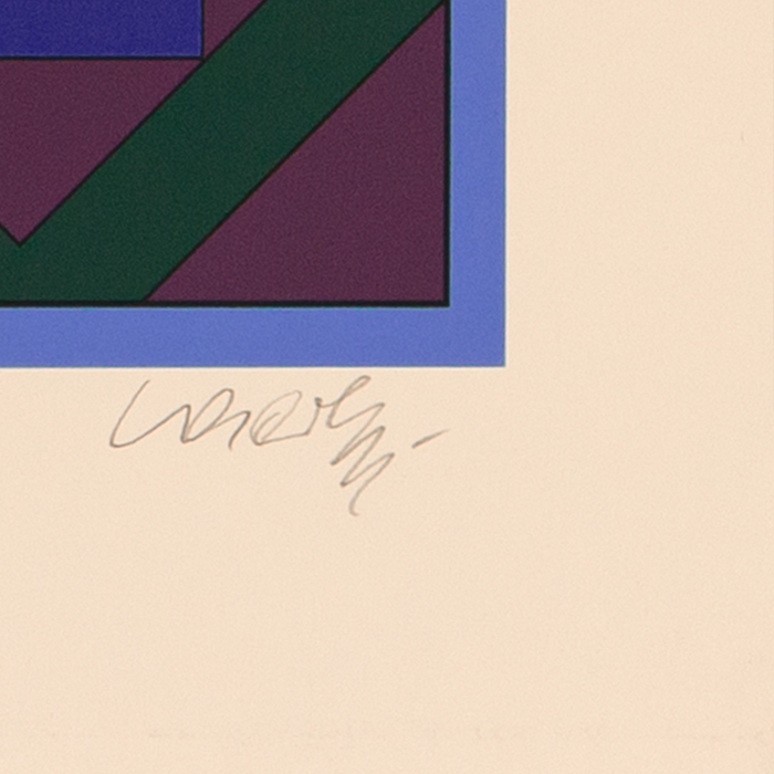 Victor Vasarely (1906-1997), Hommage to Bach - 1985 - Detail D2