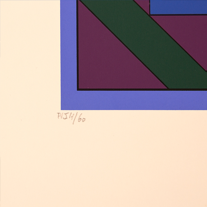 Victor Vasarely (1906-1997), Hommage to Bach - 1985 - Detail D3