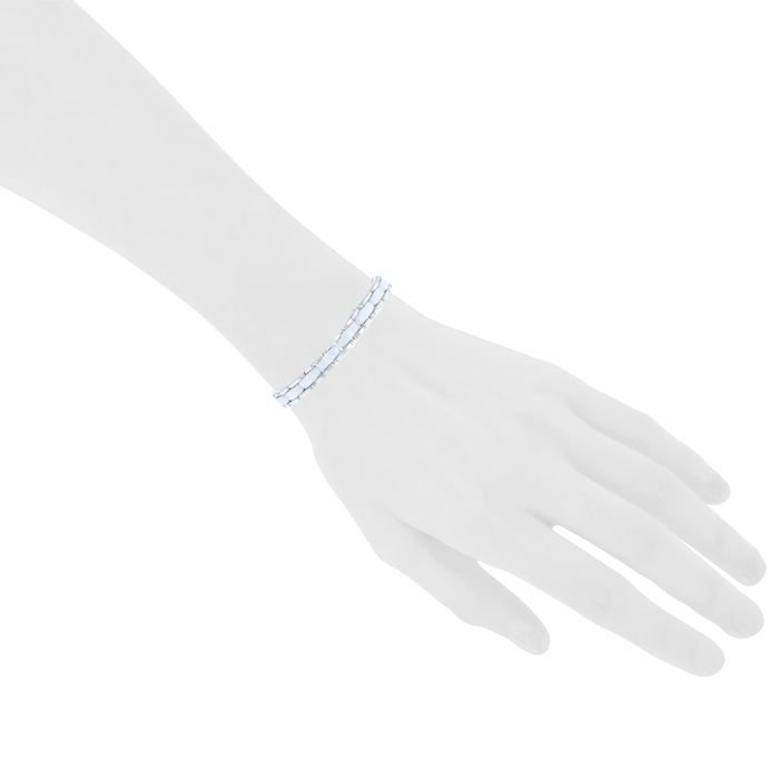 Articulated Chanel Ultra bracelet in white gold and ceramic - Detail D1