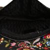 Borsa Dior Saddle in tela nera a fiori e pelle nera - Detail D2 thumbnail