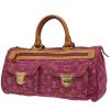 Louis Vuitton   handbag  in pink monogram denim canvas  and natural leather - 00pp thumbnail