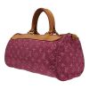 Louis Vuitton   handbag  in pink monogram denim canvas  and natural leather - Detail D4 thumbnail