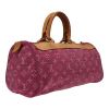 Louis Vuitton   handbag  in pink monogram denim canvas  and natural leather - Detail D6 thumbnail