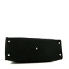 Bolso de mano Hermès Heeboo en lona negra y cuero negro - Detail D4 thumbnail