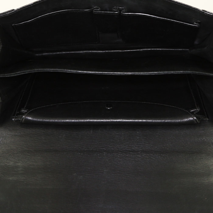 Borsa Hermès Chaîne D'ancre in coccodrillo nero - Detail D2