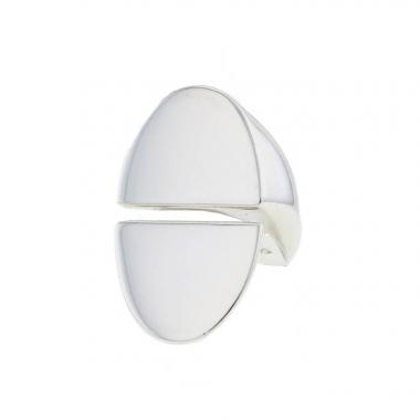 Hermès Initiale ring in silver