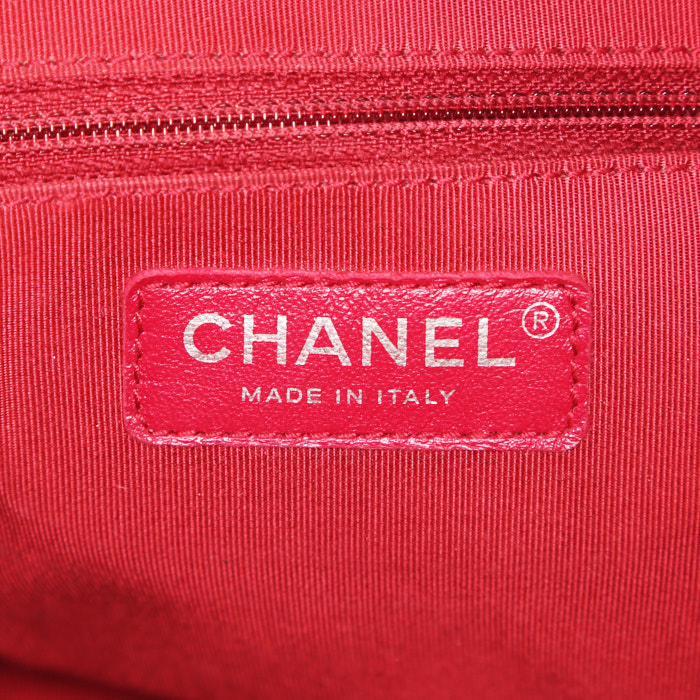 Chanel  Gabrielle  medium model  shoulder bag  in black quilted leather - Detail D4