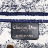 Bolso de mano Dior Saddle en lona estampada con diseños azul - Detail D3 thumbnail