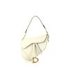 Dior Saddle handbag in ecru grained leather - 00pp thumbnail