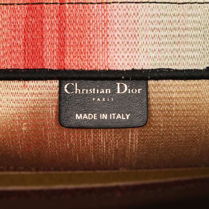 Dior Book Tote large model shopping bag in multicolor canvas - Detail D3