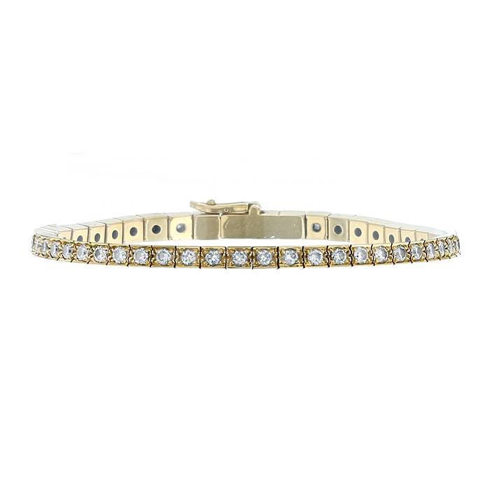 Cartier Lanière bracelet in yellow gold and diamonds - 00pp