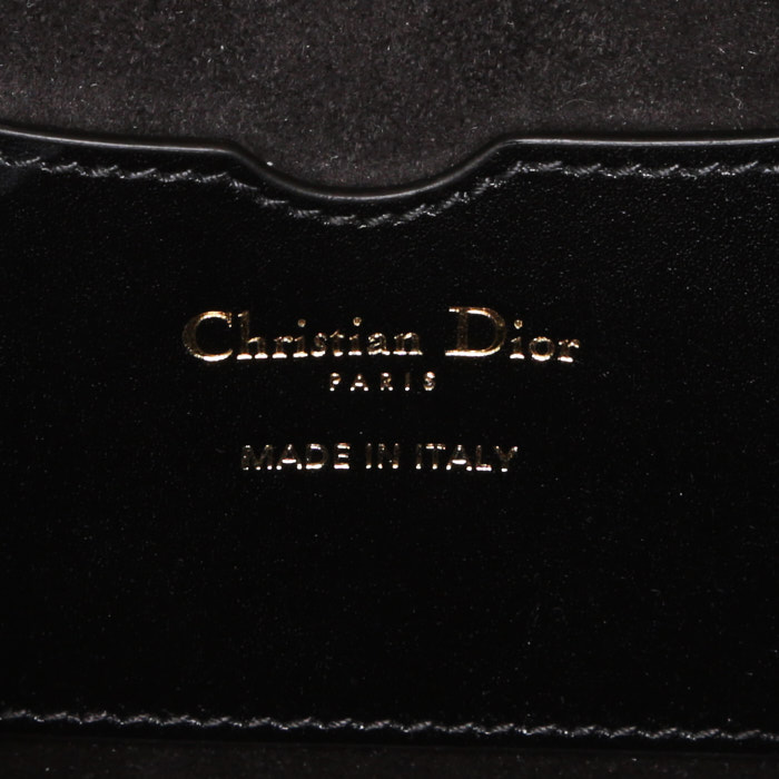 Sac bandoulière Dior  Bobby petit modèle  en cuir noir - Detail D3