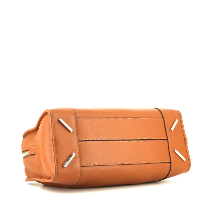 Sac Loewe Amazona en cuir gold - Detail D5