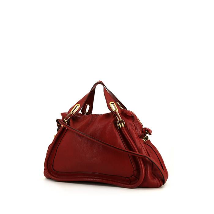 Chloé Paraty handbag in red leather - 00pp