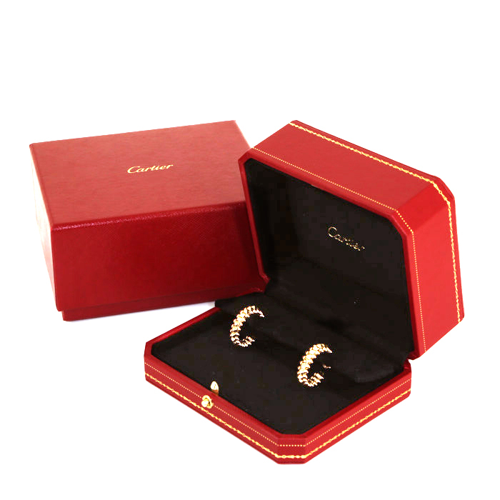 Cartier Clash De Cartier small model hoop earrings in pink gold - Detail D2
