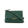Burberry shoulder bag in green leather - 360 thumbnail
