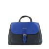 Burberry handbag in blue two tones leather - 360 thumbnail