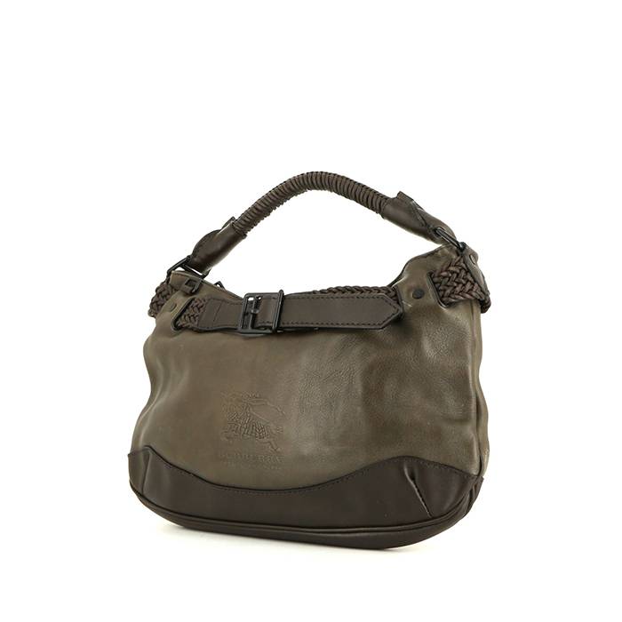 Burberry handbag in brown two tones leather - 00pp