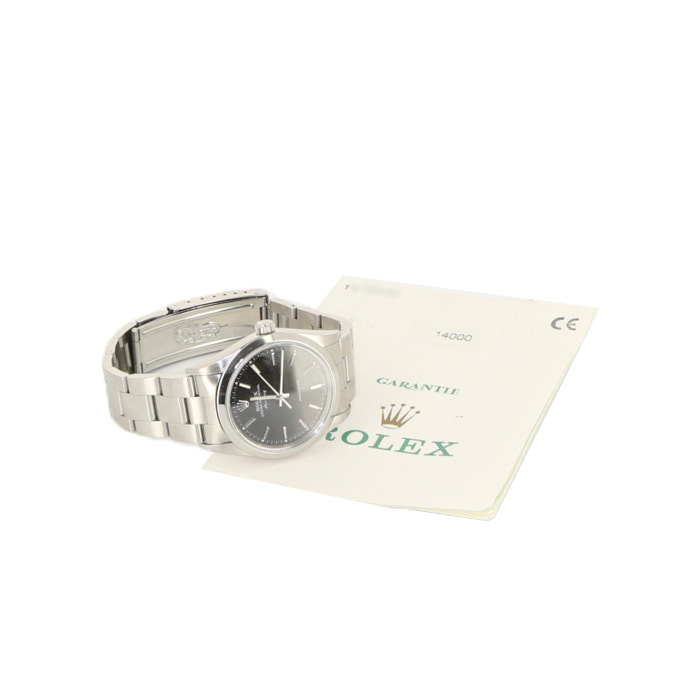 Rolex Air King watch in stainless steel Ref:  14000 Circa  1997 - Detail D2