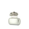 Alexander McQueen clutch in silver metal and silver leather - 00pp thumbnail