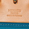 Bolso para llevar al hombro o en la mano Hermes Herbag en lona y vaca Hunter natural - Detail D4 thumbnail