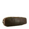 Shopping bag Hermès in tela marrone e pelle marrone - Detail D4 thumbnail