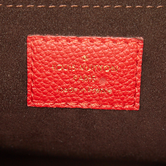 Sac à main Louis Vuitton Trocadéro en cuir monogram rouge - Detail D3