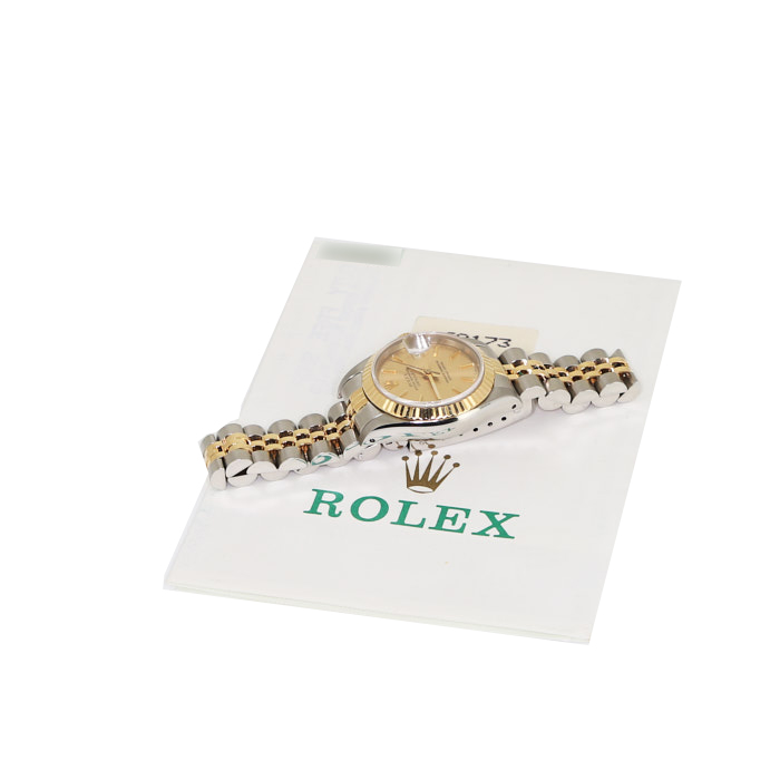 Montre Rolex Datejust Lady en or et acier Ref: 69173 Vers 1987 - Detail D2