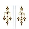 H. Stern pendants earrings in yellow gold,  garnets and diamonds - 360 thumbnail