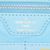 Shopping bag Louis Vuitton Neverfull Edition Limitée Jeff Koons modello medio in tela con motivo e pelle blu - Detail D3 thumbnail