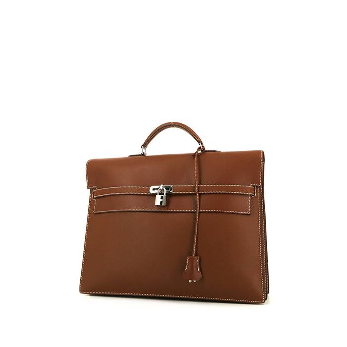 Hermès Kelly Dépêches briefcase in gold epsom leather - 00pp