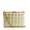 Chanel Choco bar shoulder bag in gold glittering leather - 360 thumbnail