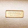Chanel Choco bar shoulder bag in gold glittering leather - Detail D3 thumbnail